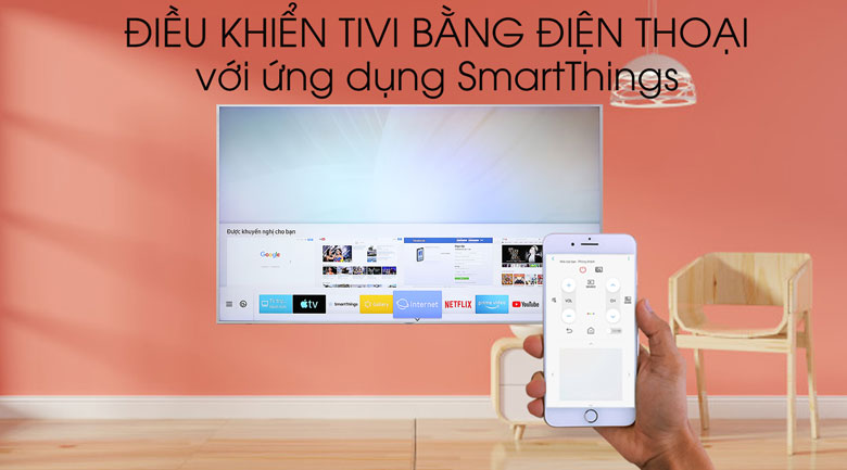 Smart Tivi QLED Samsung 4K 82 inch QA82Q65R - SmartThings