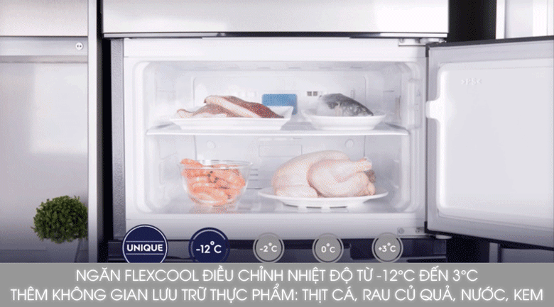 Ngăn FlexCool - Tủ lạnh Electrolux Inverter 334 lít EME3700H-H