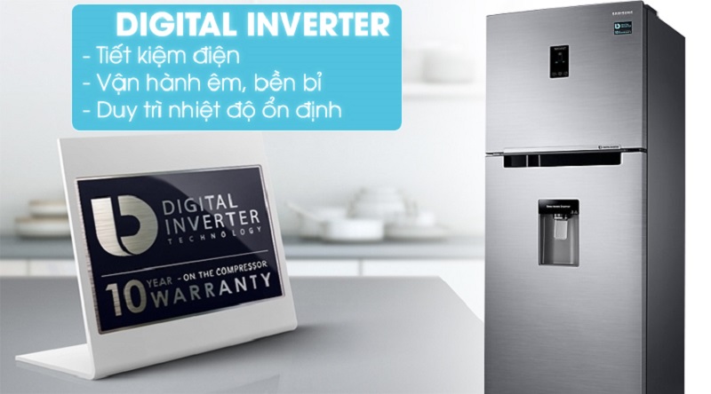 Vận hành tốt hơn với công nghệ Digital Inverter - Tủ lạnh Samsung Inverter 360 lít RT35K5982S8/SV