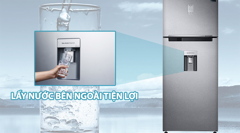 Lấy nước bên ngoài - Tủ lạnh Samsung Inverter 442 lít RT43K6631SL/SV