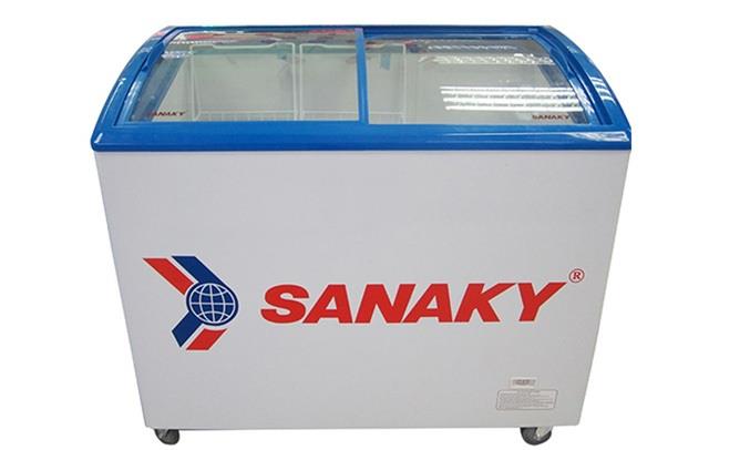 Tủ đông kính cong Sanaky 300 lít VH-382K