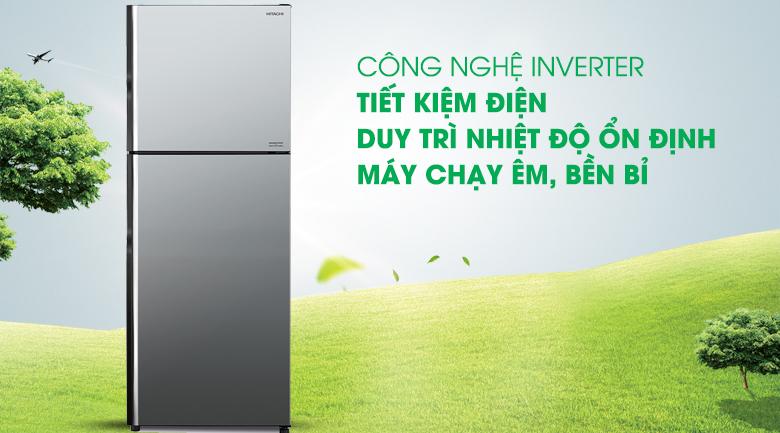 Tủ lạnh Hitachi Inverter 366 lít R-FVX480PGV9 (MIR)