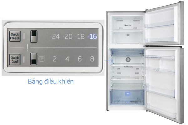 Tu Lanh Beko Inverter 340 Lit Rdnt371i50vs