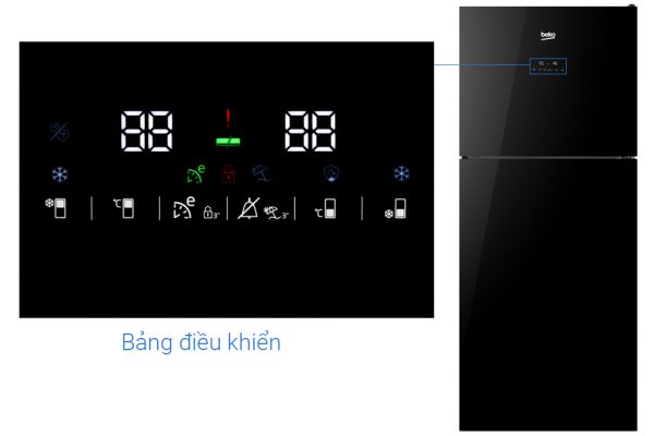 Tu Lanh Beko Inverter 392 Lit Rdnt440e50vzgb