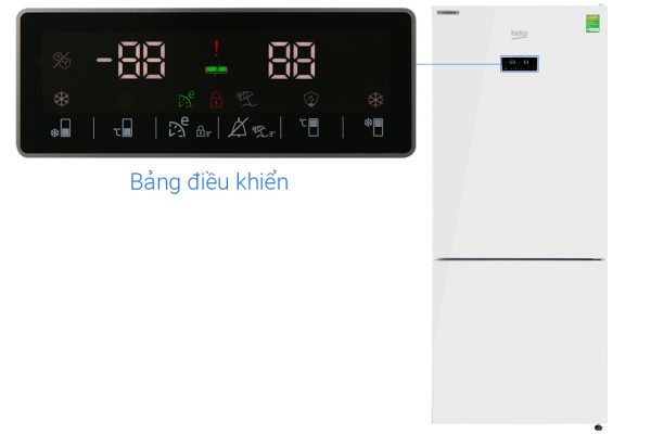 Tu Lanh Beko Inverter 396 Lit Rcnt415e50vzgw