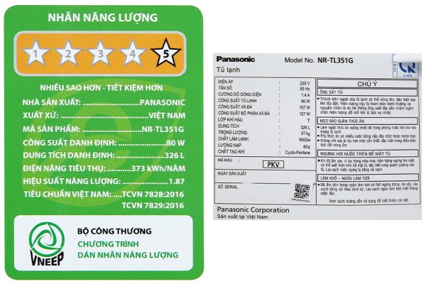 Tu Lanh Panasonic Inverter 326 Lit Nr Tl351gpkv