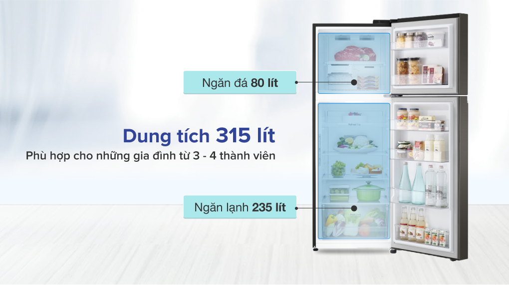 Tủ lạnh LG Inverter 315 Lít GN-M312BL