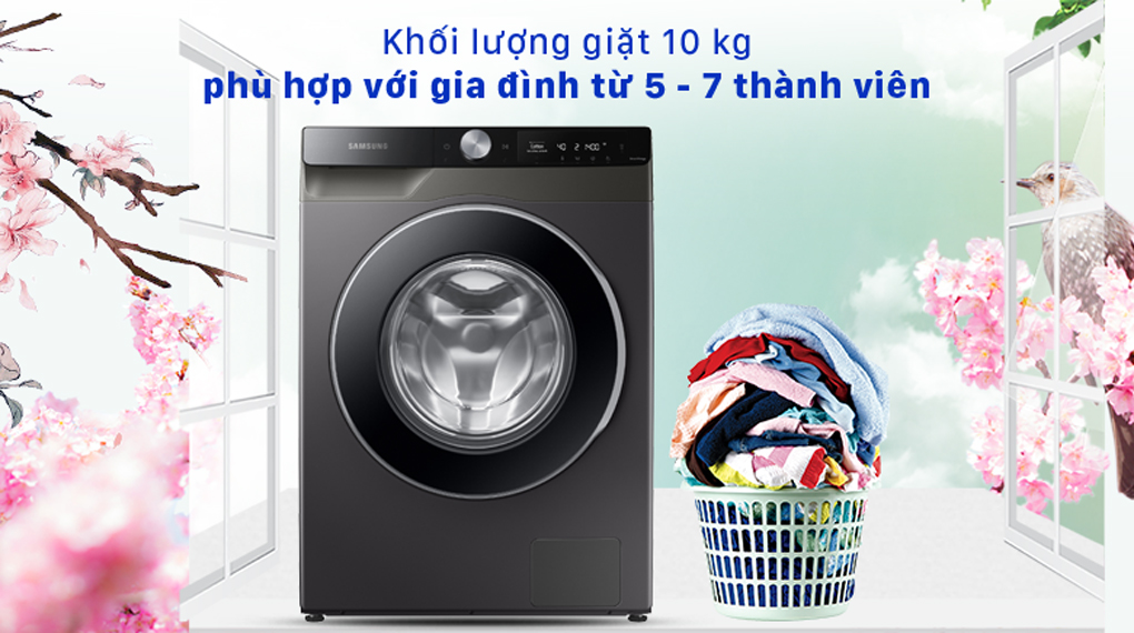 Máy giặt Samsung AI Inverter 10kg WW10T634DLX