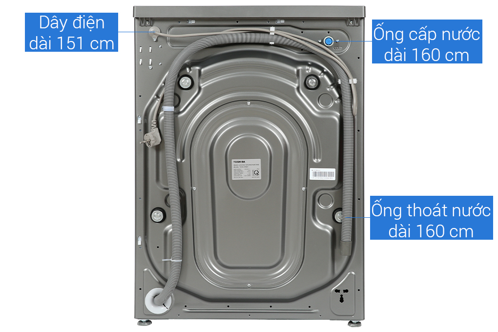 May Giat Toshiba Inverter 8.5 Kg TW BL95A4V(SS)