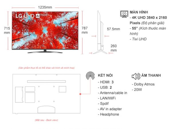 Smart Tivi Lg 4k 55 Inch 55uq9100psd