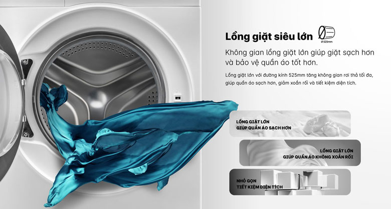Máy giặt Aqua Inverter 10 kg AQD-D1003G BK