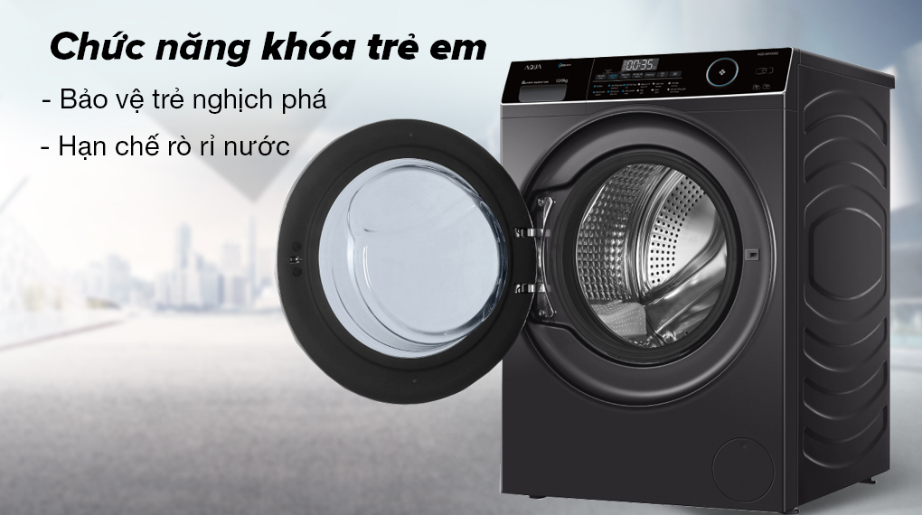 Máy giặt sấy Aqua Inverter 10 kg AQD-AH1000G PS