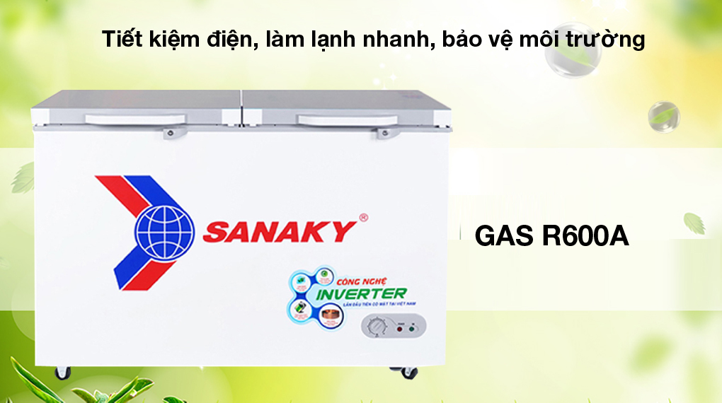 Tủ đông Sanaky Inverter 305 lít VH-4099A4K