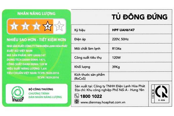 Tu Dong Dung Hoa Phat 147 Lit Hpf Uah6147