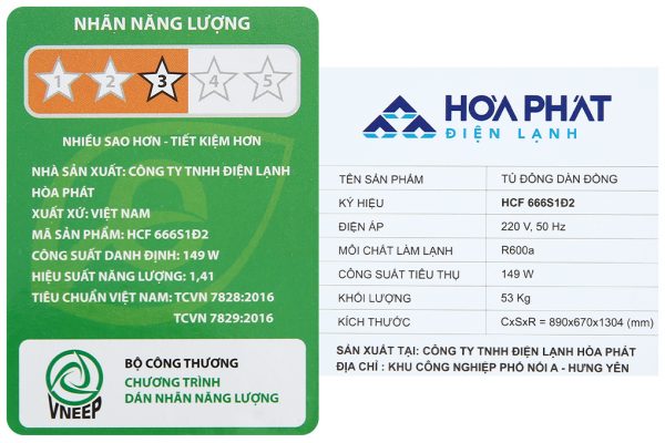 Tu Dong Hoa Phat 352 Lit Hcf 666s1d2