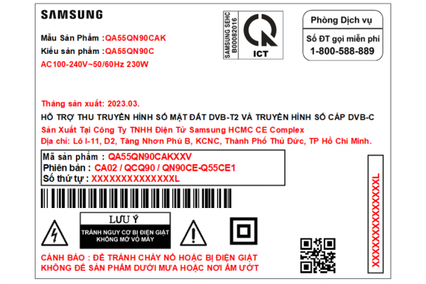 Smart Tivi Neo Qled 4k 55 Inch Samsung Qa55qn90c