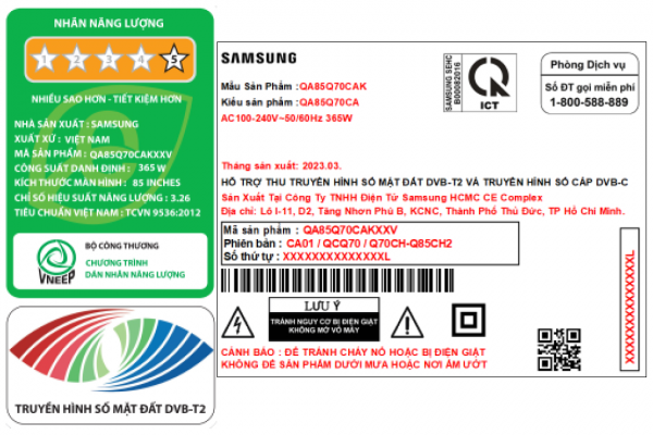 Smart Tivi Qled 4k 85 Inch Samsung Qa85q70c