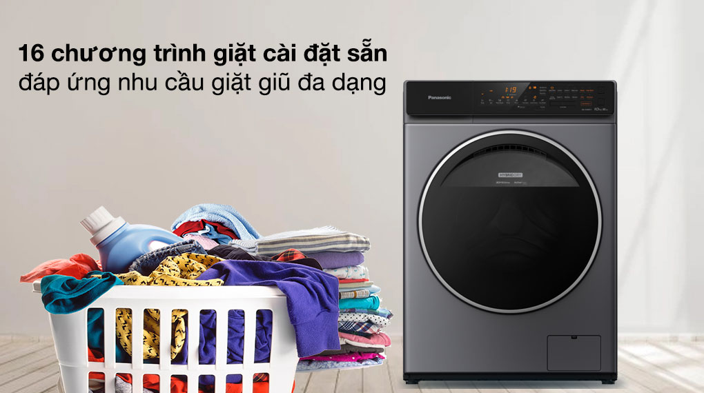 Máy giặt sấy Panasonic Inverter giặt 9 kg NA-S96FC1LVT