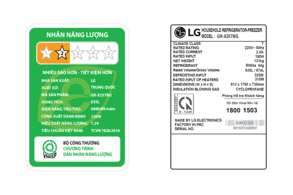 Tu Lanh Lg Inverter 635 Lit Side By Side Instaview Door In Door Gr X257bg