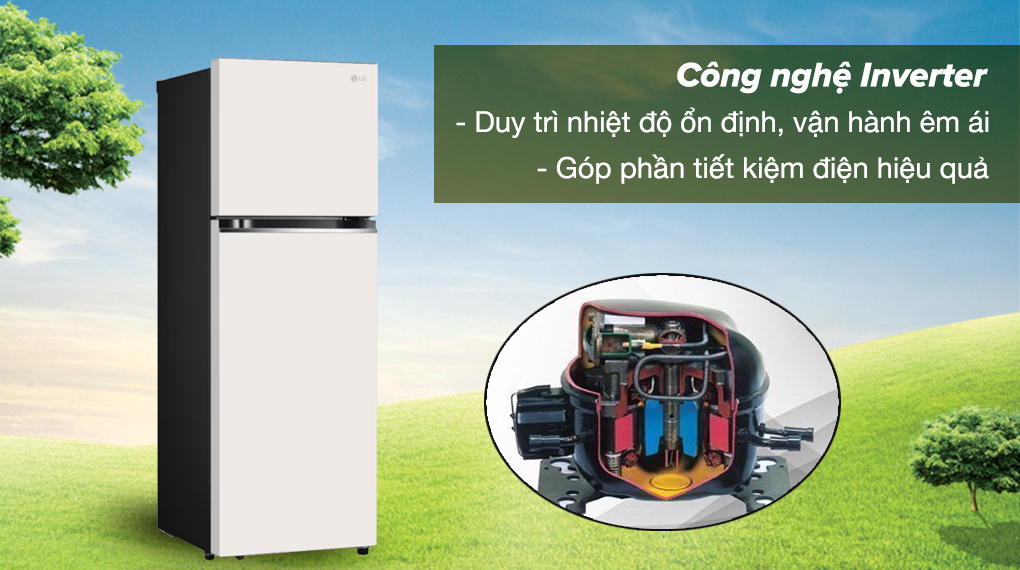 Tủ lạnh LG Inverter 335 lít GN-B332BG