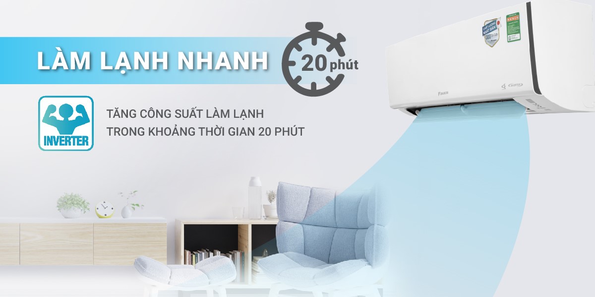 Điều hòa Daikin 2 chiều 9000BTU inverter FTHF25XVMV