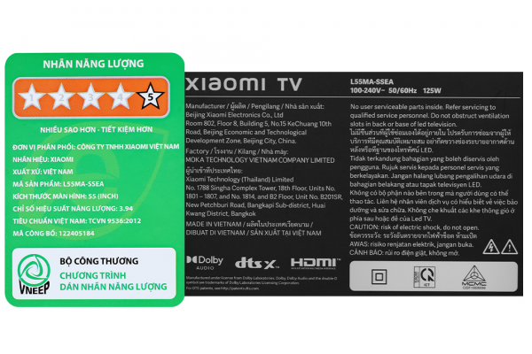 Google Tivi Xiaomi A Pro 4K 55 inch L55MA-SSEA