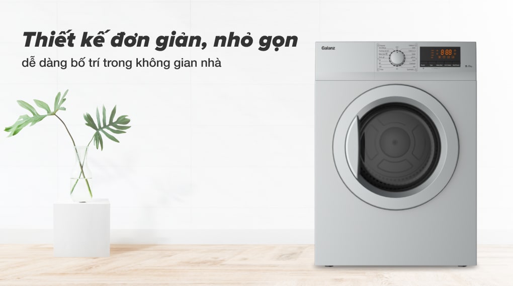 Máy sấy Galanz DV-80T5C(S) - Thiết kế đơn giản nhỏ gọn