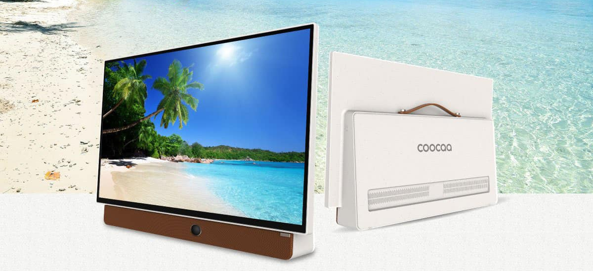 Google Tivi Xách Tay Di Động Full HD Coocaa 24 Inch 24LP6000G (tay cầm da)