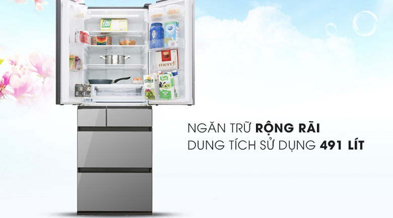 Dung tích 491 lít - Tủ lạnh Panasonic Inverter 491 lít NR-F503GT-X2