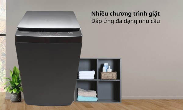 Máy giặt Sharp 9 kg ES-Y90HV-S - Nhiều chương trình giặt