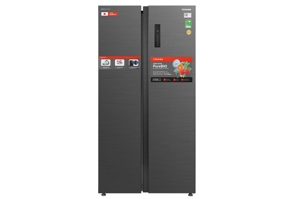 Tủ lạnh Toshiba Inverter 555 lít Side By Side GR-RS696WI-PMV(60)-AG