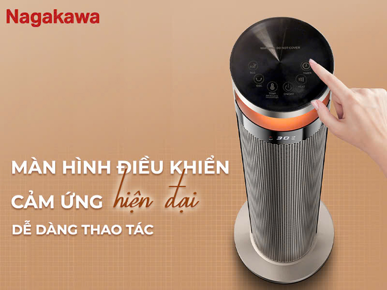 Máy sưởi gốm Nagakawa NEH8389 - Tiện lợi và dễ dàng sử dụng