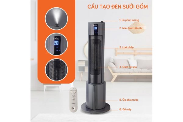 Máy sưởi gốm Unie UE-129