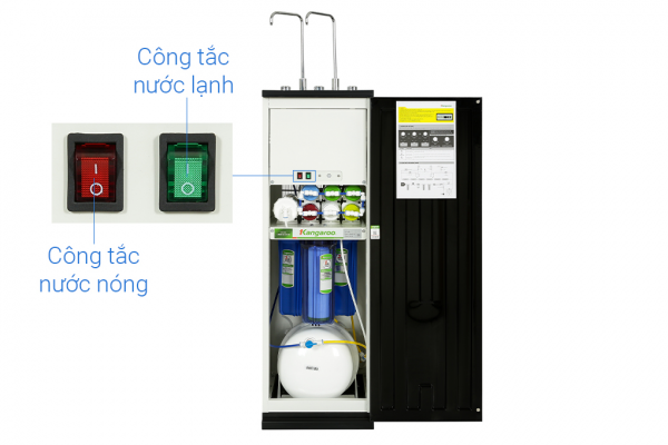 Máy lọc nước RO nóng nguội lạnh Kangaroo KG10A18 10 lõi